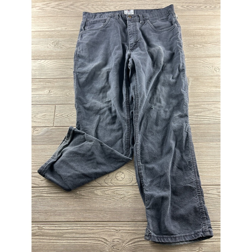 Tyndale Pants Mens 36x30 Blue Utility Carpenter Work Pant Relaxed Fit Canvas